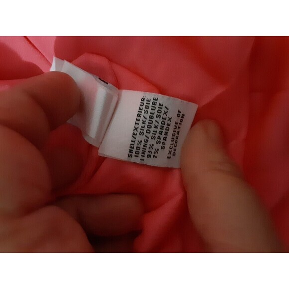 Diane Von Furstenberg Blouse Women Size 6 Pink Silk Layered V Neck Tunic - Picture 14 of 14